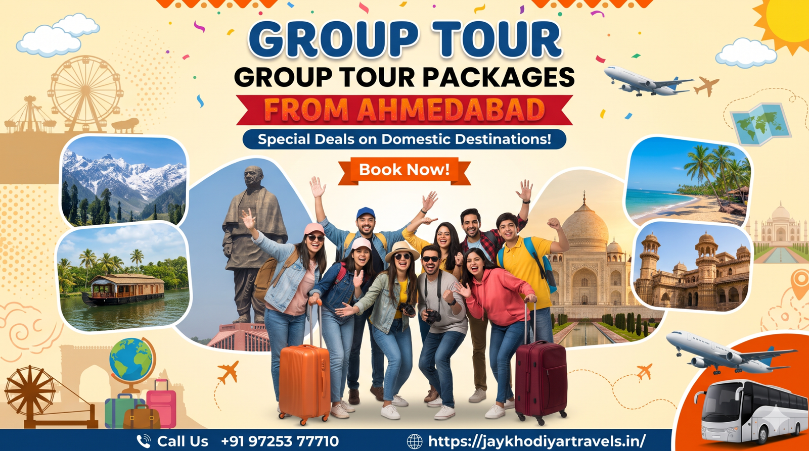 Group tour package from Ahmedabad